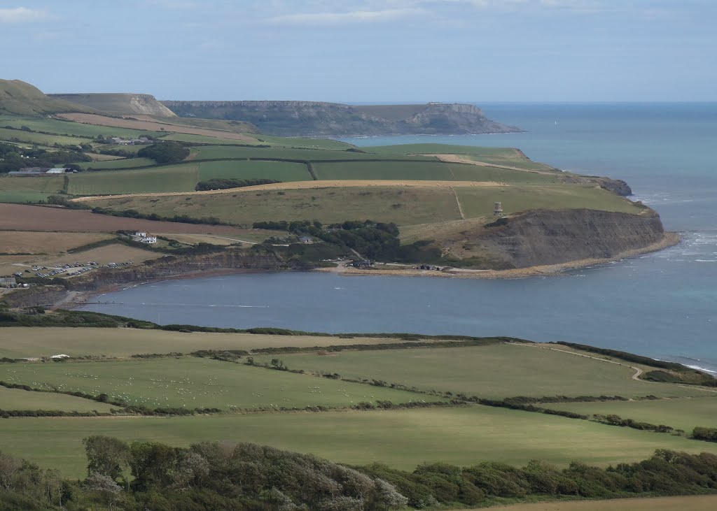 Kimmeridge Bay from Tyneham Cap by Meic W Caerdydd