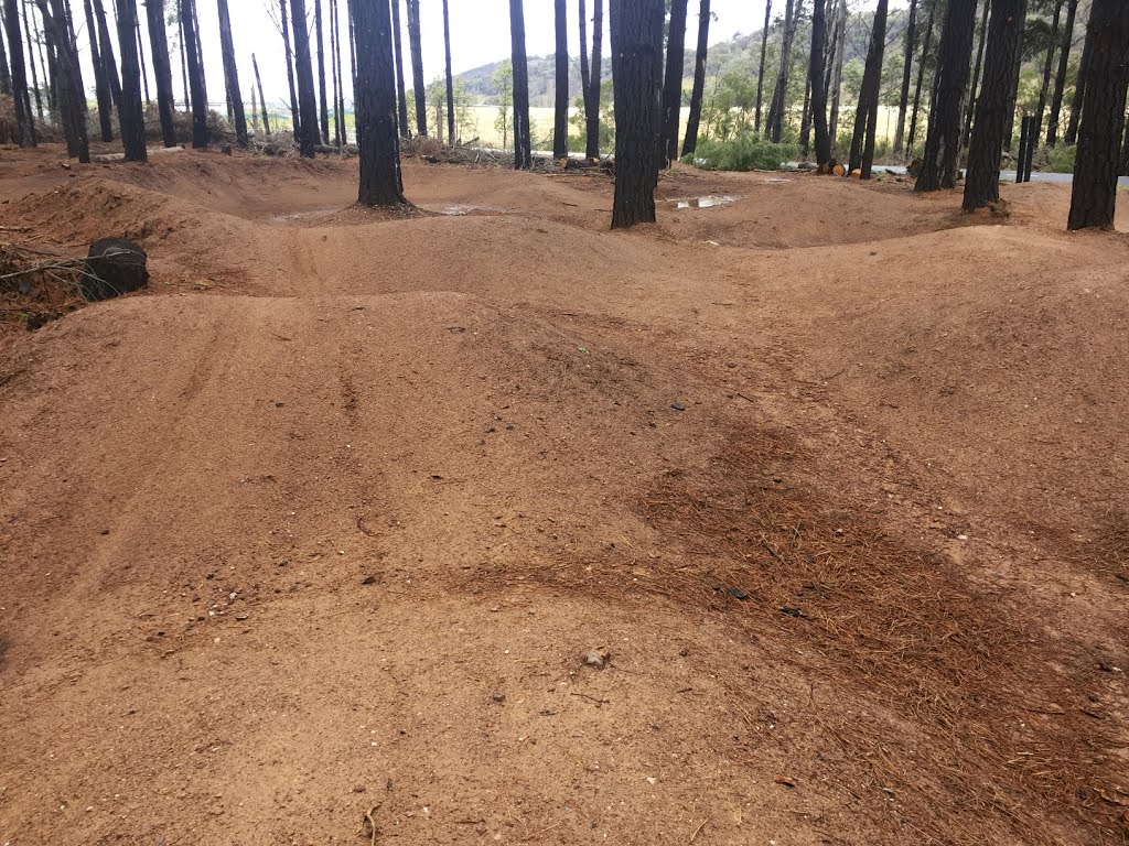 A wet day on the pump track by James Vickers