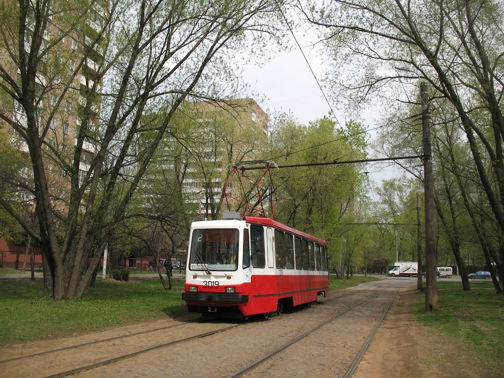 Moscow tram LM-99AE 3019 by Svetlov Artem