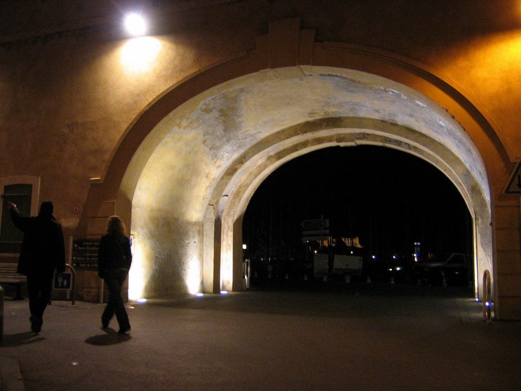 Entrance to Harbour by antenna