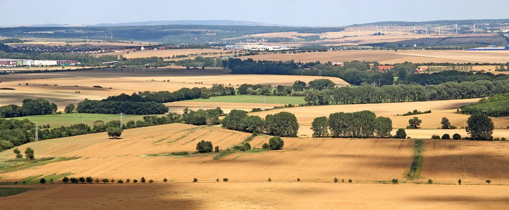 Drei Gleichen-Mühlberg Blick von der Mühlburg Richtung Norden by Contessa