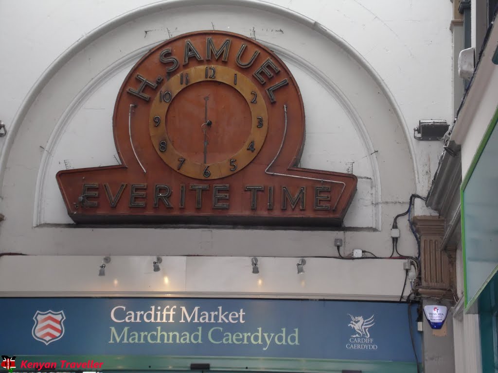 H. Samuel Clock at Cardiff Market by Kenyan Traveller