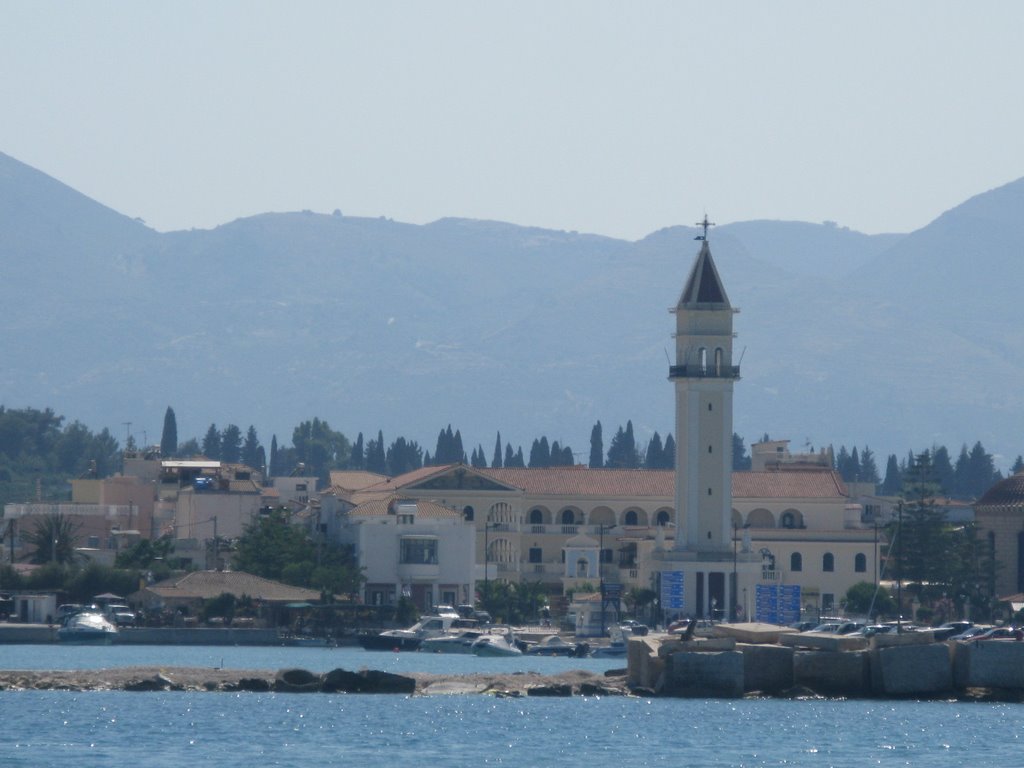 Venetian-style bell tower, Zykanthos, Greece by Graham Wiggans