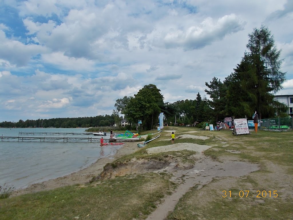 Plaża nad Jeziorem Białym w Okunince k/Włodawy by Janusz B