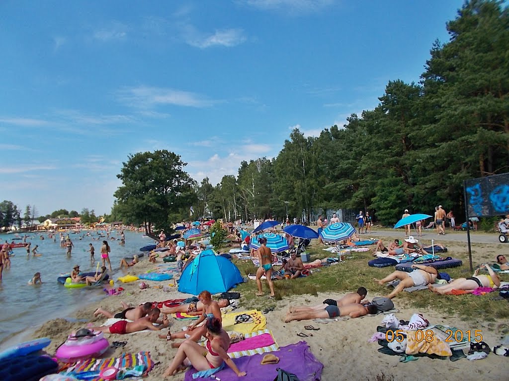 Plaża nad Jeziorem Białym w Okunince k/Włodawy by Janusz B