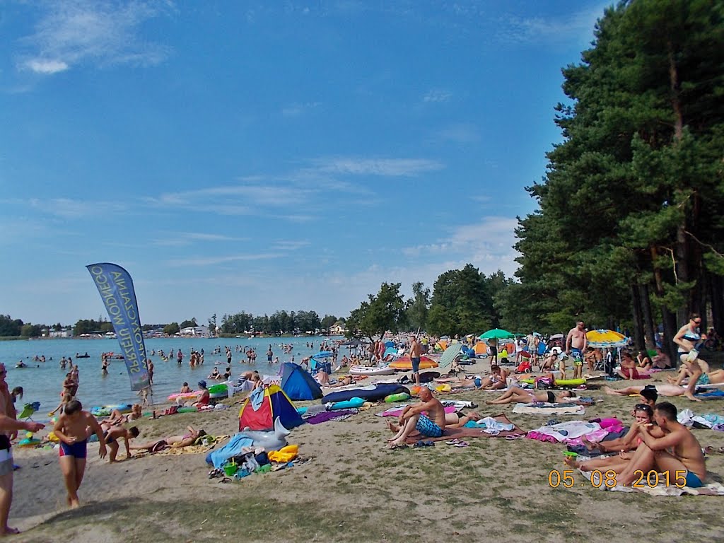 Plaża nad Jeziorem Białym w Okunince k/Włodawy by Janusz B