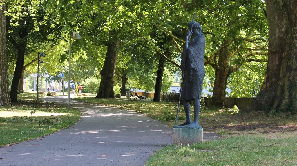 "Merkelpark" Park Grounds along the Neckar River, Esslingen by Trintignant