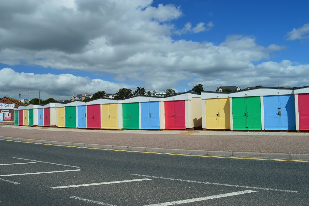 Beech huts Exmouth by Peter Gooding