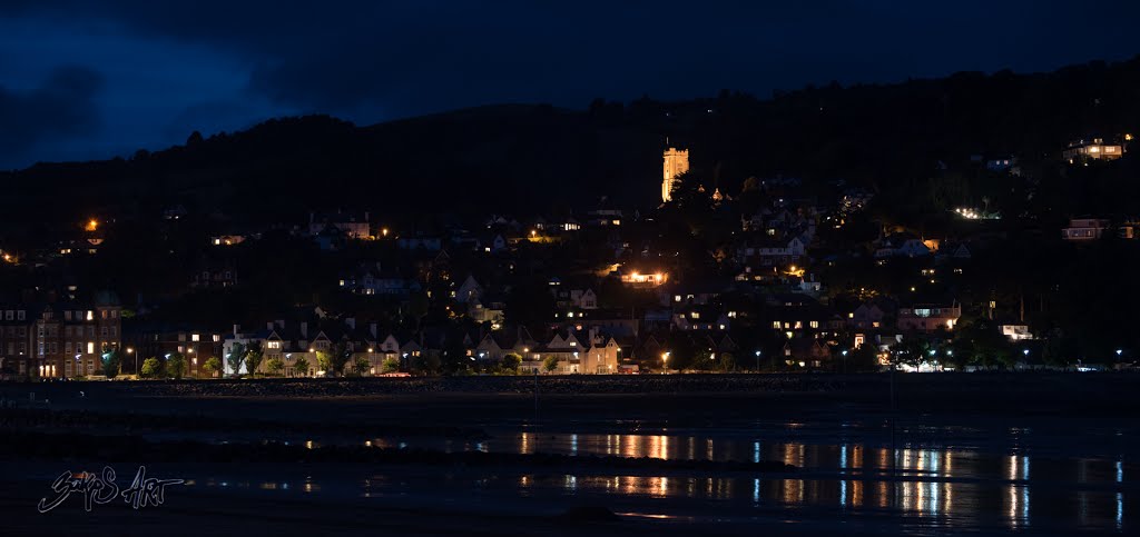 Minehead night by Bakos ART