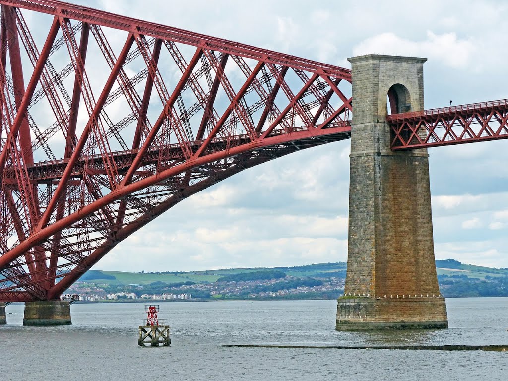 Royaume-Uni, l'Ecosse, le pont ferroviaire du Forth (Forth Bridge) de 2,5km construit en 1890 by Roger Narbonne