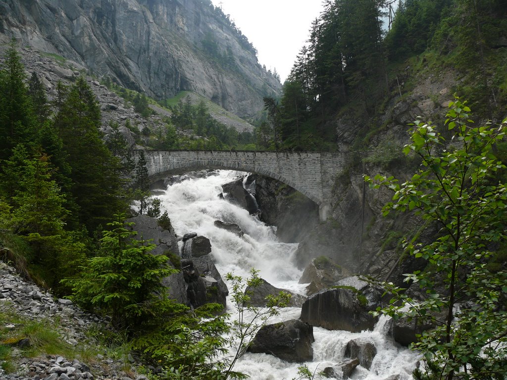 Brücke im Gasterntal by Johannes Richard