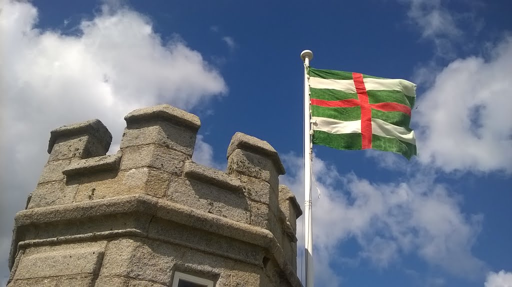 Flag flies by E Schwetzel