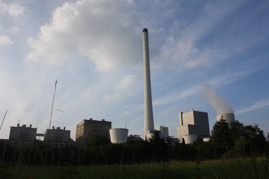 Blick auf das Steag-Kraftwerk in Herne-Baukau vom Hülsmanns Hof by Wanne-Eickeler