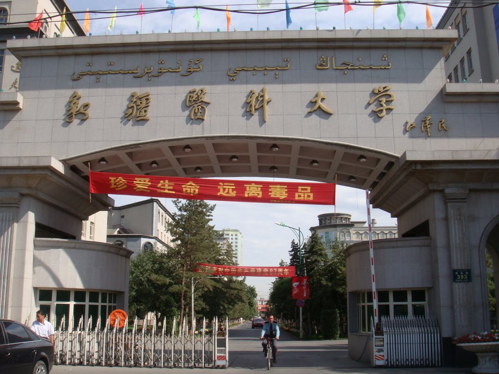 新疆医科大学 China Xinjiang Urumqi Welcome you to tour the, Китай Синьцзяна Урумчи приветствовать Вас на экскурсию, الصين ترحب زيارتك لاورومتشى فى شينجيانغ, 中国新疆のウルムチへの訪問を歓迎する, 中国新疆乌鲁木齐欢迎您来观光旅游， by 罗布泊