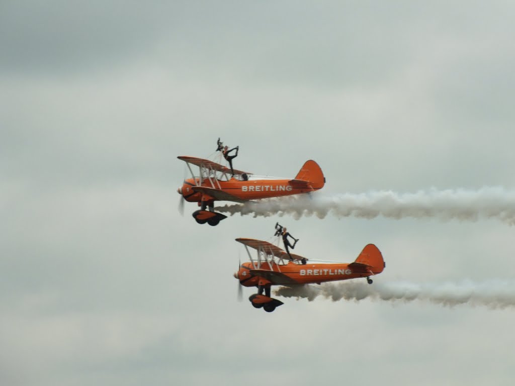 Breitling Wing Walkers, Cosford Air Show 2015, UK by AnandLeo