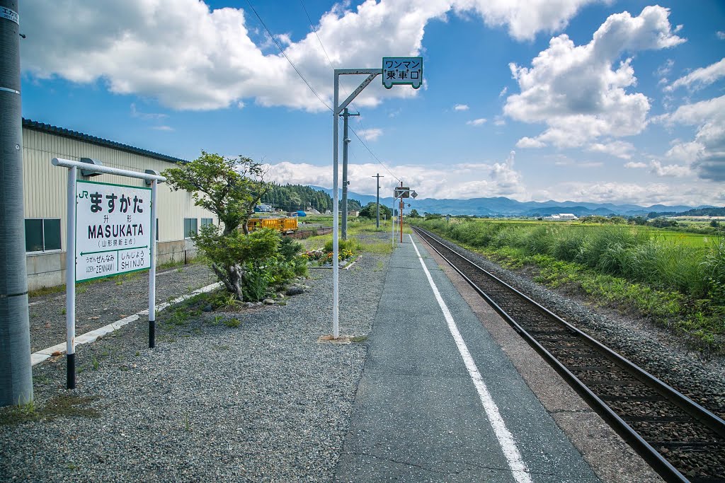 升形駅ホーム風景　JR陸羽西線（奥の細道最上川ライン）　山形県新庄市 by 犬山にゃん太郎