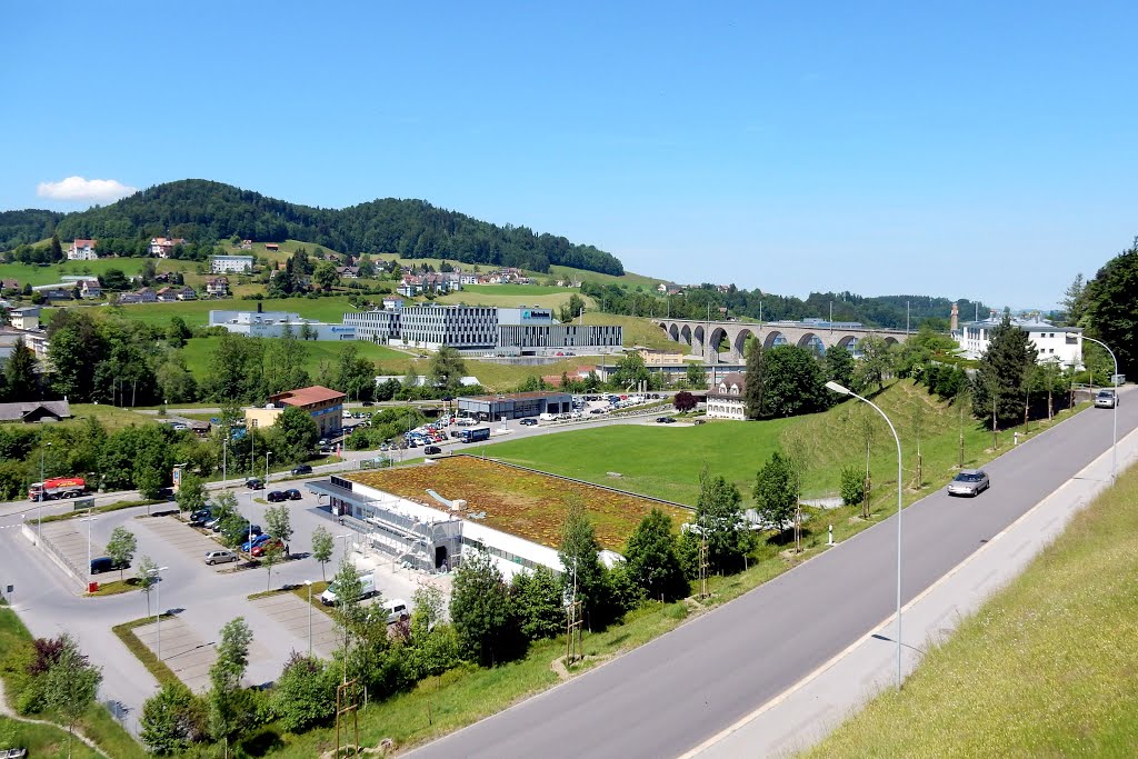 Herisau, Blick auf das Glattalviadukt by Olivier Monnet