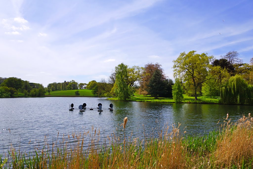 Beautiful day in Burghley House gardens by Andrey Sulitskiy