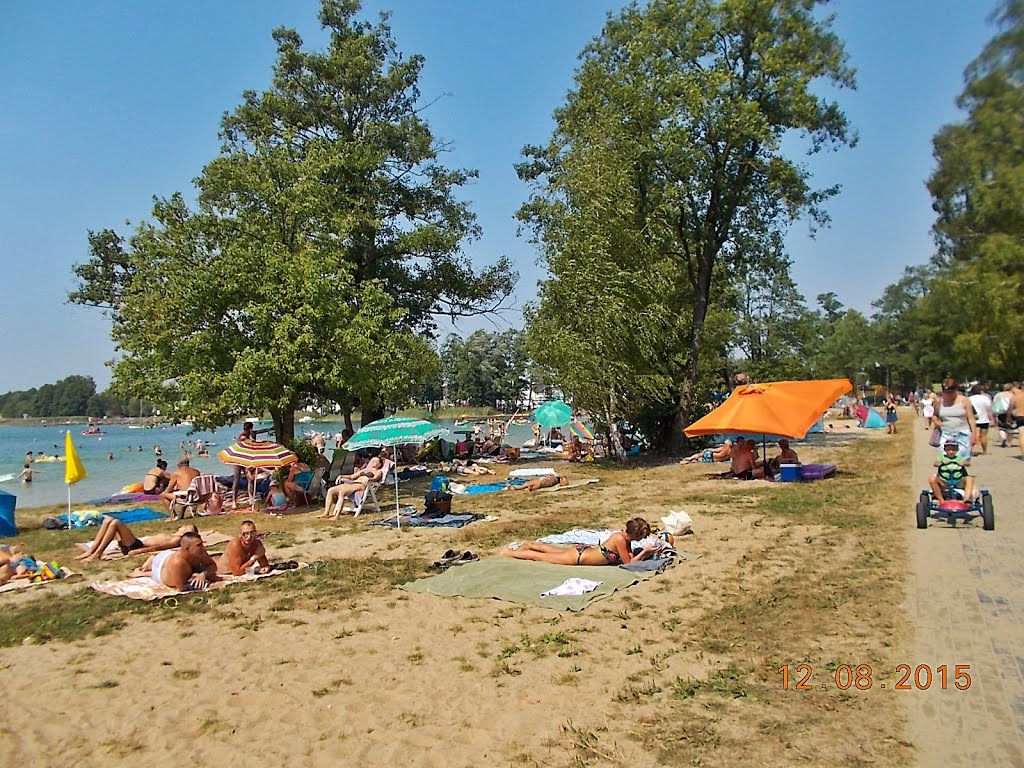 Plaża nad Jeziorem Białym w Okunince k/Włodawy by Janusz B