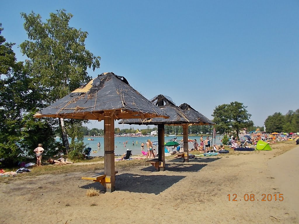 Plaża nad Jeziorem Białym w Okunince k/Włodawy by Janusz B