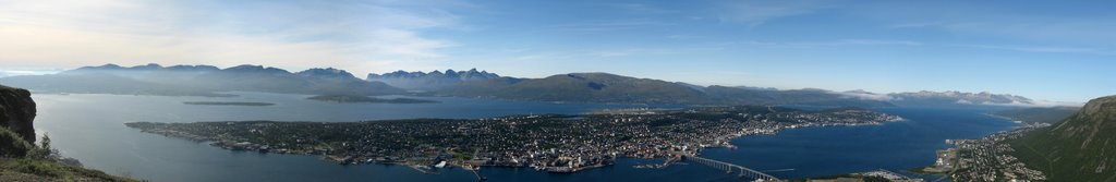 Tromsø, panorama from mountain Fløya by 2run