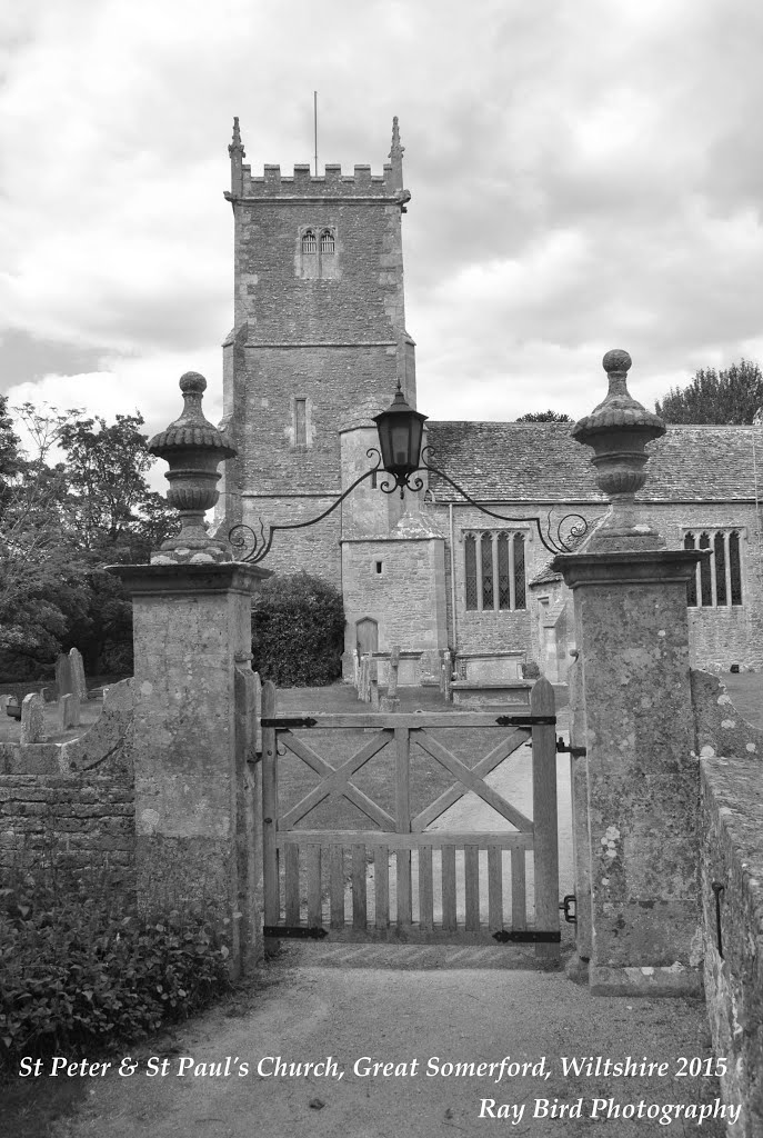 Gate Piers, St Peter & St Paul's Church, Great Somerford, Wiltshire (7.8.2015) by Ray Bird