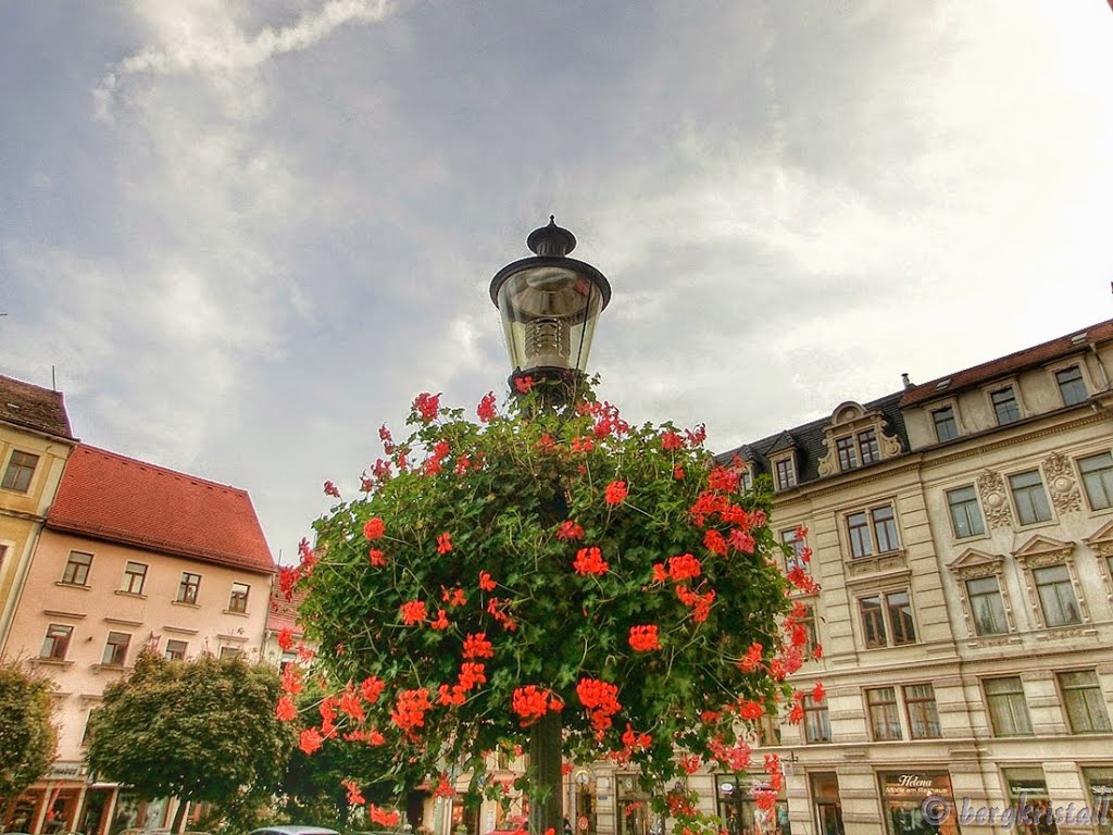 Laterne mit Blumen by bergkristall Harz