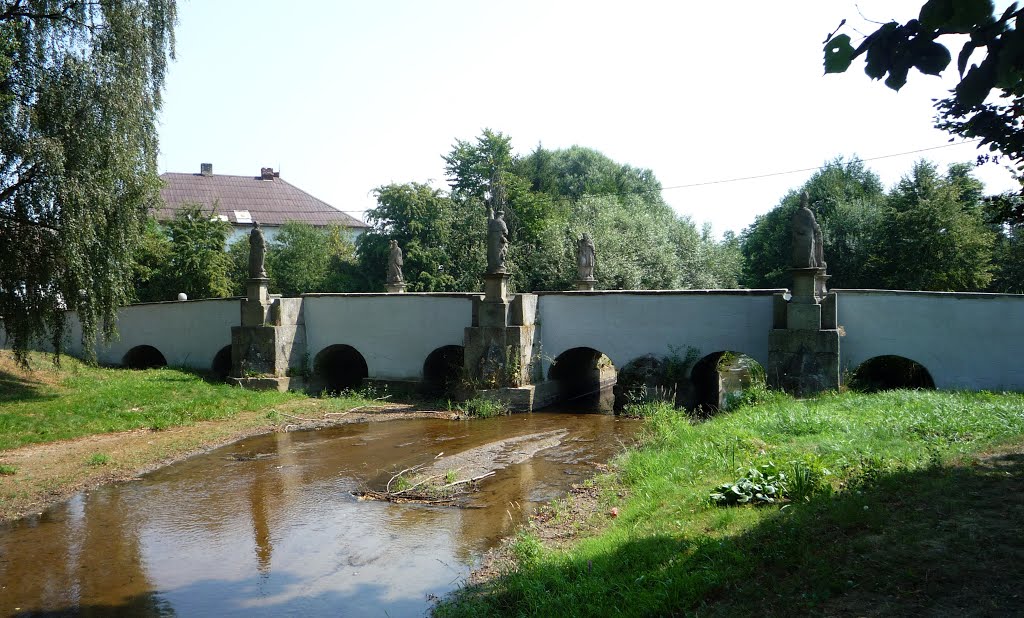 Bělá nad Radbuzou, barokní most přes Radbuzu by Petr Koldovský