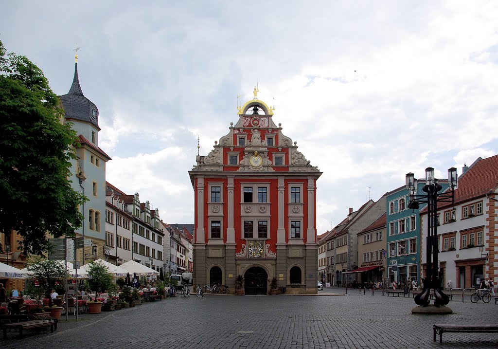 Stadtansicht am unteren "Hauptmarkt" - Gotha, n.S-O (i) by Jens H.