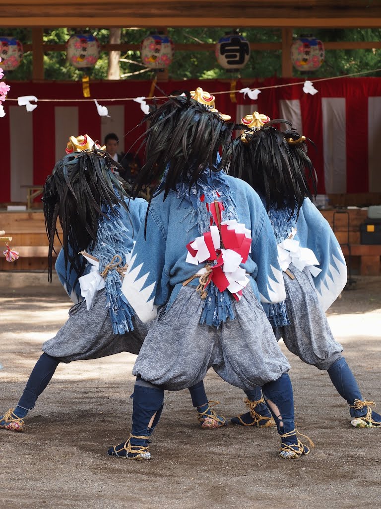 白丸　元栖神社　三匹獅子舞 by mthr 110