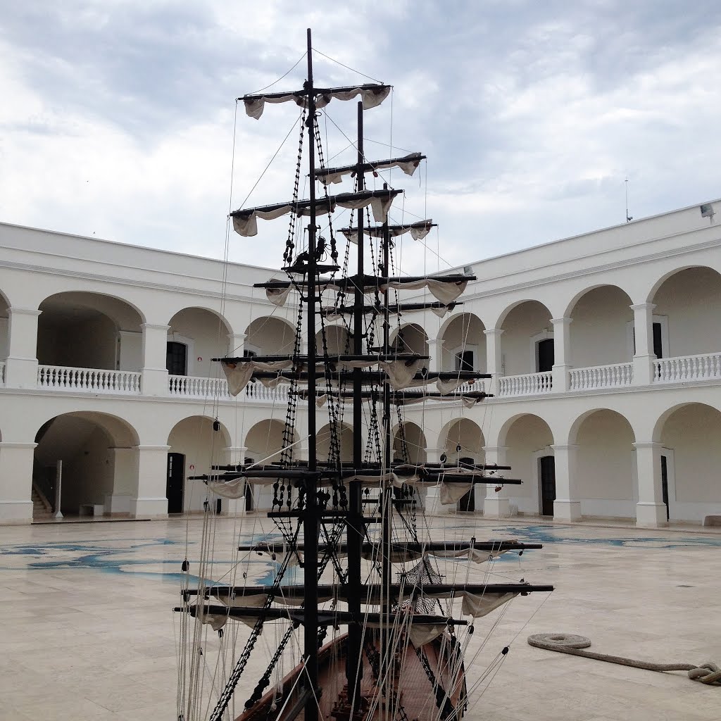 Patio Interno, desde la esquina Este_ Museo Naval de México_ Primavera 2015 by Fabio Zacarías-Socor…