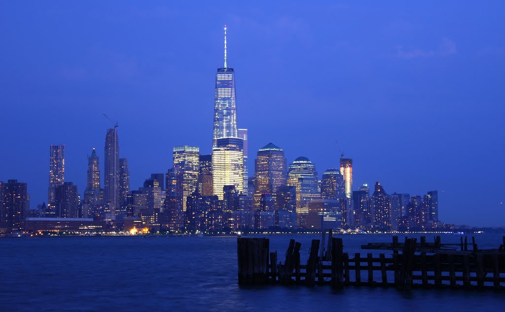 Lower Manhattan at twilight by Dominick Kosciuk