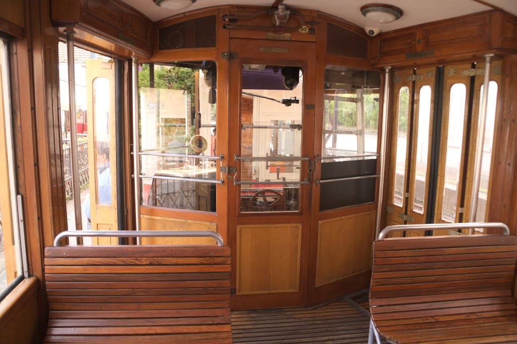 Cog railway coach driver's seat by Alberto Protti