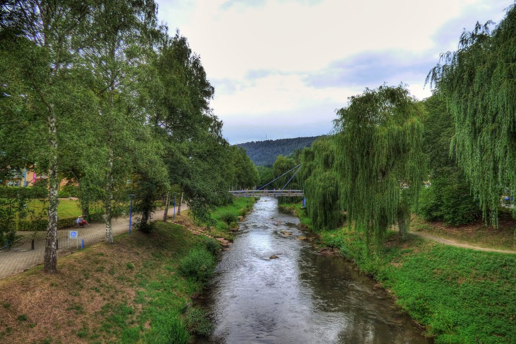 Bad Liebenzell: Das Flüßchen "Nagold" by K.-H. Vollrath