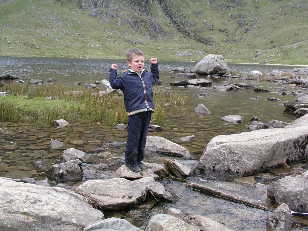 Stepping stones at Llyn Idwal by gareth_thomas