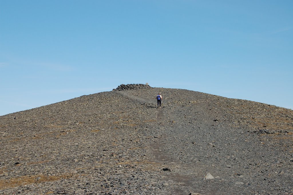 Nearing Skiddaw's summit. by Denis Bullock