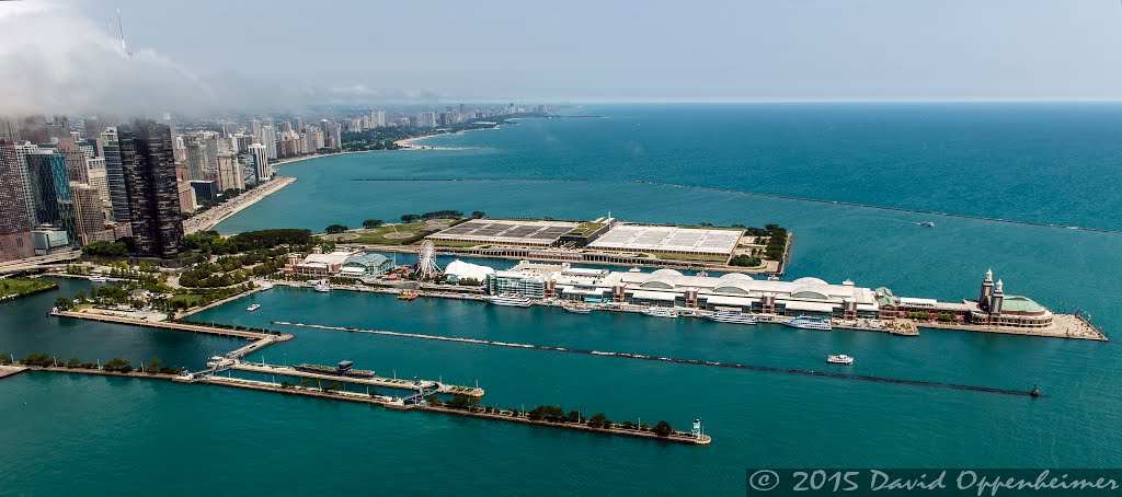 Chicago Navy Pier Aerial Photo by David Oppenheimer