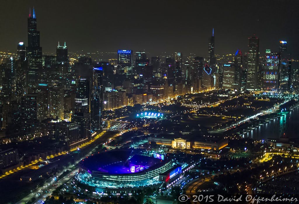 The Grateful Dead at Soldier Field Aerial Photo by David Oppenheimer