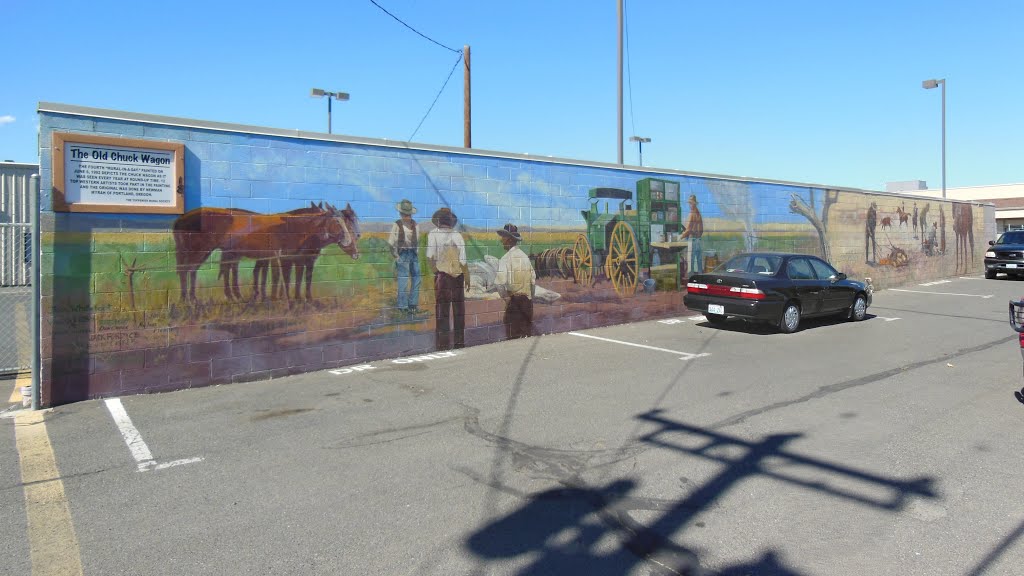 "The Old Chuck Wagon" mural (Toppenish, WA) by Ingemar Olson