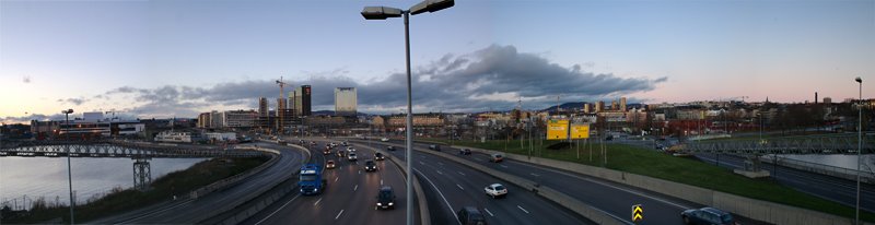 Panoramic view over Bjørvika, East of the Opera by Jo C. Bruusgaard