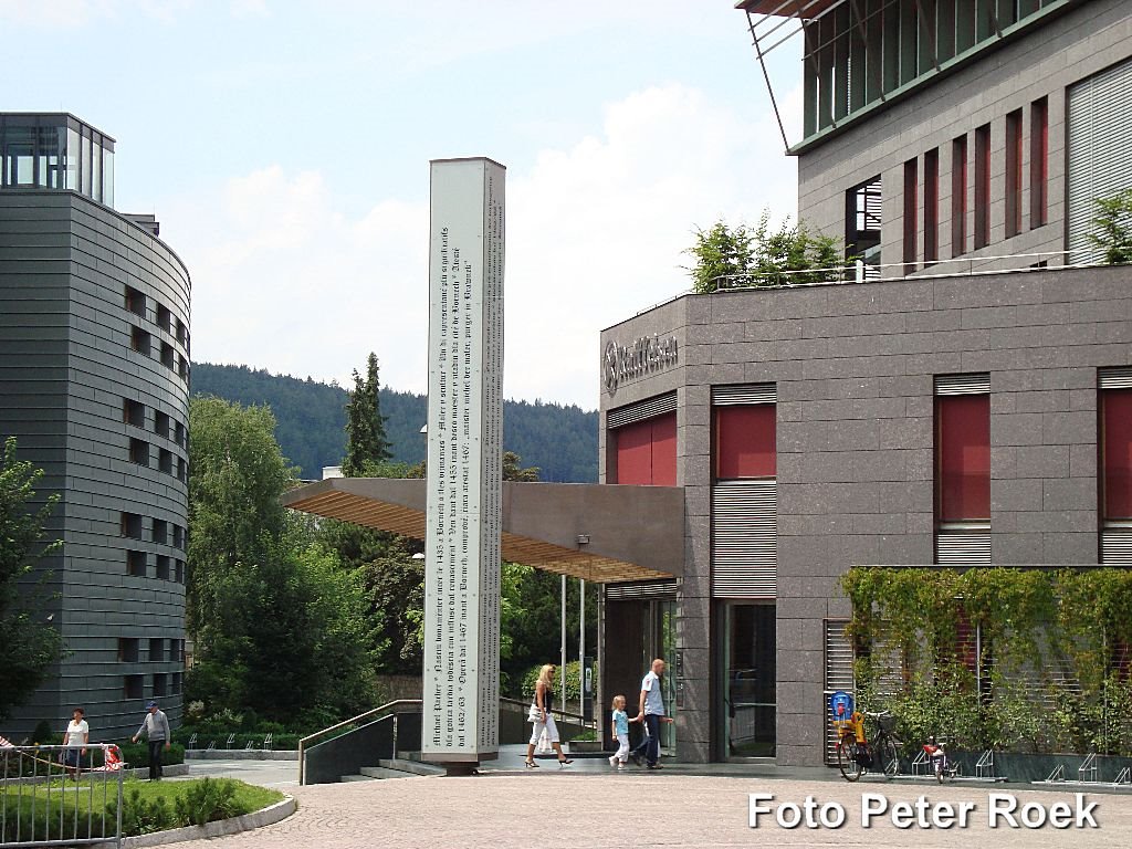 Brunico - Rathausplatz (2) by Peter Roek