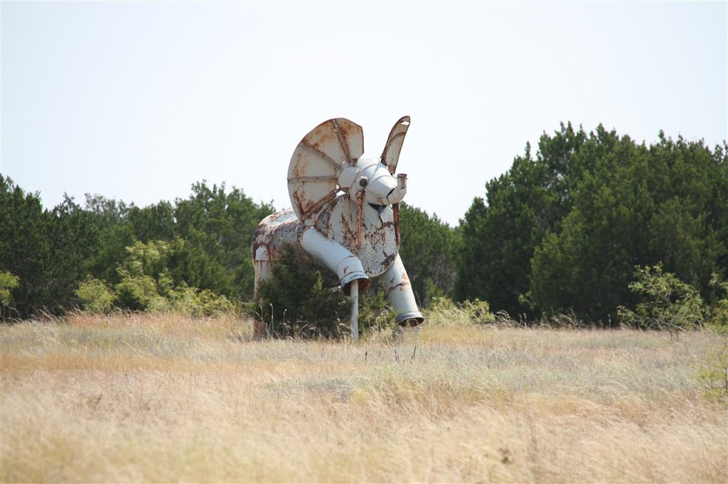 Art @ Rockin-R Ranch, SR 36, Texas by CaptTheo