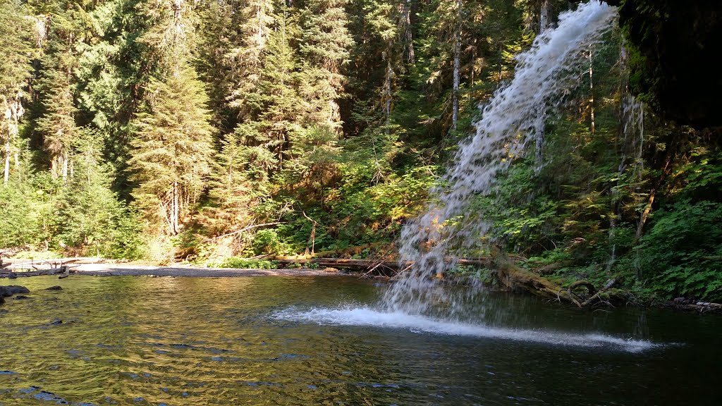 Iron Creek Falls from Behind by Josef Hoffman