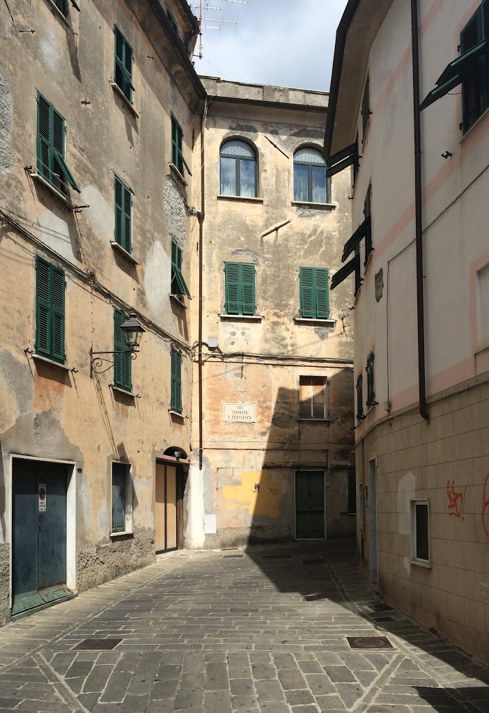 Via Torrone S. Francesco, Sarzana, Liguria, Italy by Roger Grund