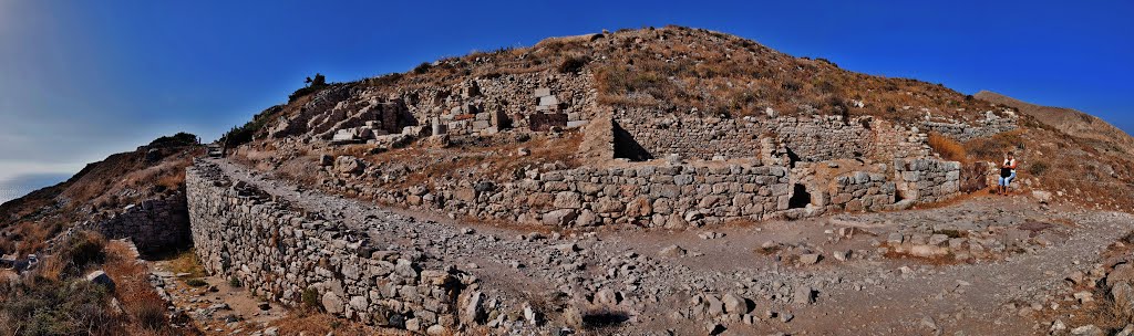 By zerkos, Greece, Santorini Island, Ancient Thira by Zer kos