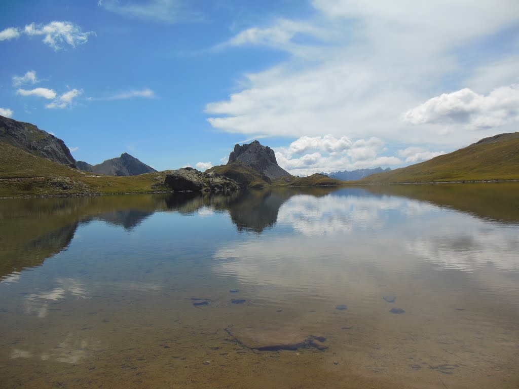 Lago superiore di Roburent, Valle Stura by Domenico Olivero