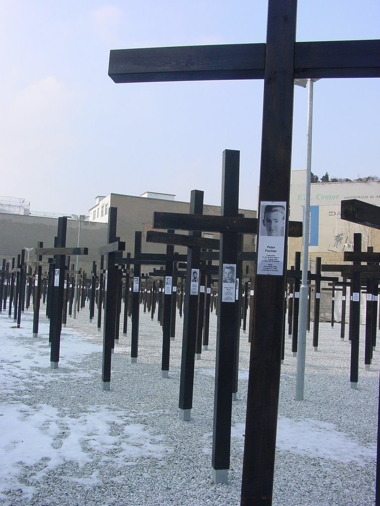 Berlin Checkpoint Charlie Memorial by Peter Connolly