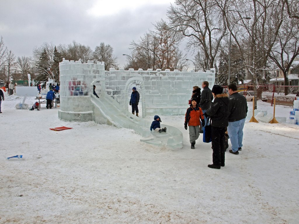 Castle made of ice in Edmonton, Alberta, Canada 02 by Steamfitter_Tango (S…