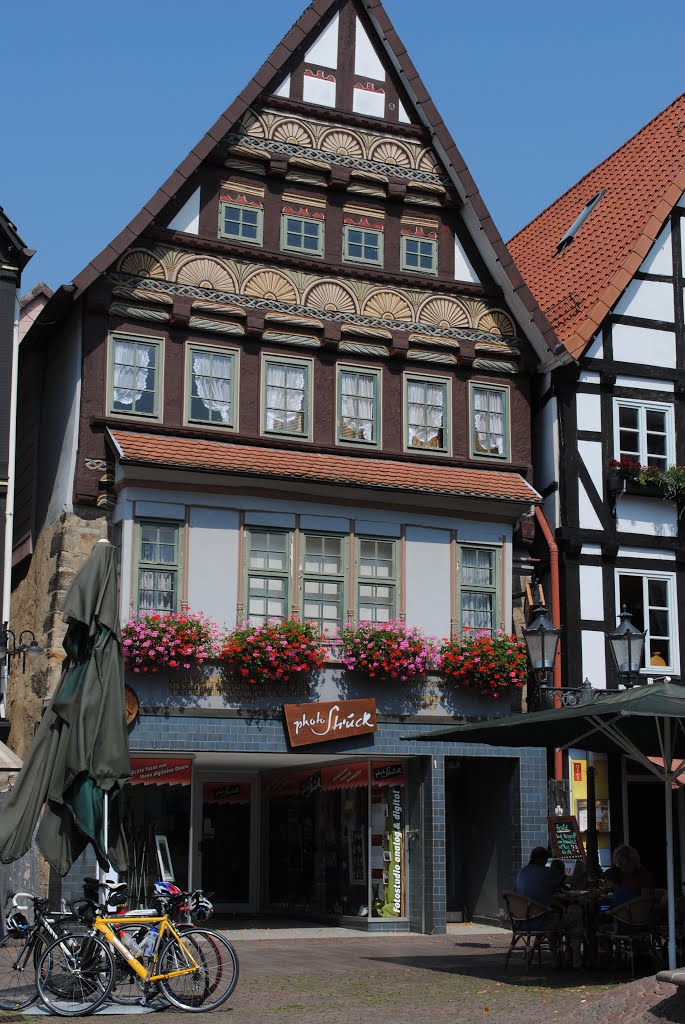 Rinteln, Weser Bergland. 50 km. west of Hannover, Kreuzstrasse by Jan Hoppe