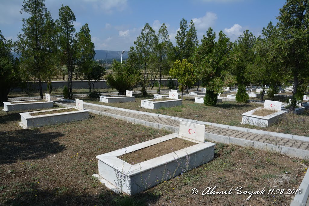 Bozüyük İntikamtepe şehitliği.Yzb. Ömer Altınay ve 63 şehit arkadaşı yatmaktadır. by ahmet soyak